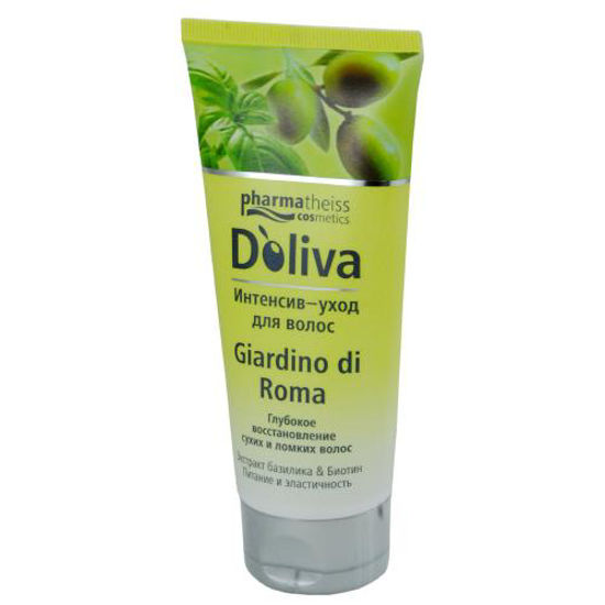 D"oliva (Доліва) бальзам для інтенсивного відновлення сухого ламкого волосся giardino di roma 100мл